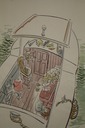 Docked Fishing Boat (Watercolor) 1940-50's