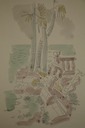 Falling Seawall (Pen & Ink & Watercolor)