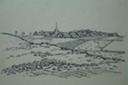 Fields & Church Steeple Germany 1927