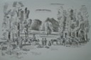 Gathering (Pen & Ink & Felt Pen) 1957-59