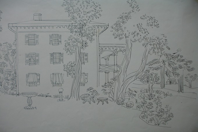 Hunter Club  1930-40's  Pen & Ink