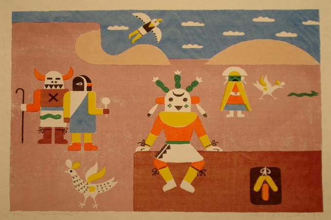 Kachinas 2 1986 (Silkscreen)