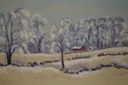 NY First Snowfall (Watercolor) 1939