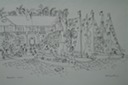 Papeete, Tahiti (Pen & Ink)