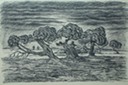 Rainy landscape Germany 1927