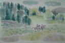 Riders (Watercolor) 1957-59