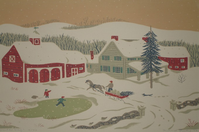Sleigh Ride (Silkscreen) 1945