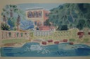 St. Armand Shoreline (Watercolor) 1940-50's