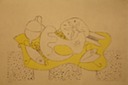 Still Life with Sanddollar (Silkscreen) 1955